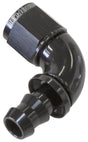 -10AN 90 Deg Full Flow Push Loblack Full Flow Push Lock AF513-10BLK - Aeroflow