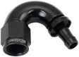 -6AN To 5/16" Barb 150 Degree Full Flow Push Lock Black AF515-06-05BLK - Aeroflow