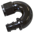 -8AN 180 Deg Full Flow Push Loblack Full Flow Push Lock AF516-08BLK - Aeroflow