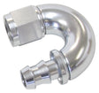 -8AN 180 Deg Full Flow Push Losilver Full Flow Push Lock AF516-08S - Aeroflow