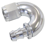 -10AN 180 Deg Full Flow Push Lsilver Full Flow Push Lock AF516-10S - Aeroflow