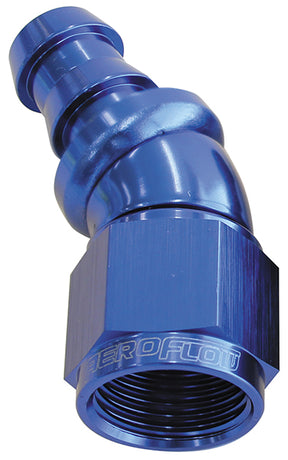 -6AN 30 Deg Full Flow Push Loc Blue Full Flow Push Lock AF517-06 - Aeroflow