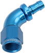 -6AN To 5/16" Barb 60 Deg Full Flow Push Lock Blue AF518-06-05 - Aeroflow