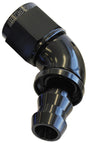 -8AN 60 Deg Full Flow Push Loc Black Full Flow Push Lock AF518-08BLK - Aeroflow