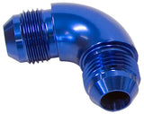 -16AN 90 Deg Male Flare Union Blue Full Flow No Restriction AF521-16 - Aeroflow