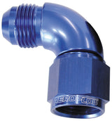 90 Deg Female - Male -16AN Blue Full Flow AF543-16 - Aeroflow