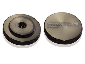 Air Cleaner Nut 1/4" Black Female Thread 1/4" UNC AF55-1002BLK - Aeroflow
