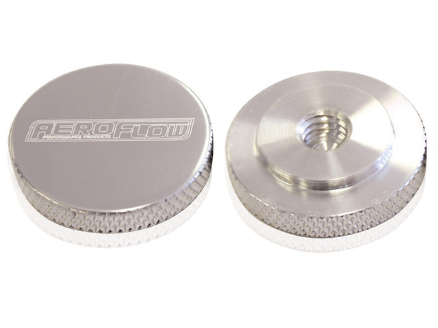 Air Cleaner Nut 5/16" Polished Female Thread 5/16" UNC AF55-1003 - Aeroflow