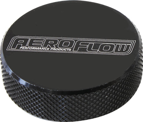 Tall Air Clean Nut 1/4" Black Female Thread 1/4" UNC AF55-1005BLK - Aeroflow