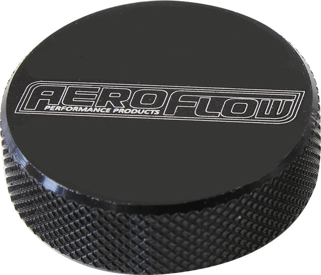 Tall Air Clean Nut 5/16" Black Female Thread 5/16" UNC AF55-1006BLK - Aeroflow