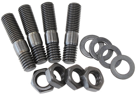 Carburettor Stud Kit Standard 1-3/8" 35mm OAL Hex Black AF55-1008BLK - Aeroflow