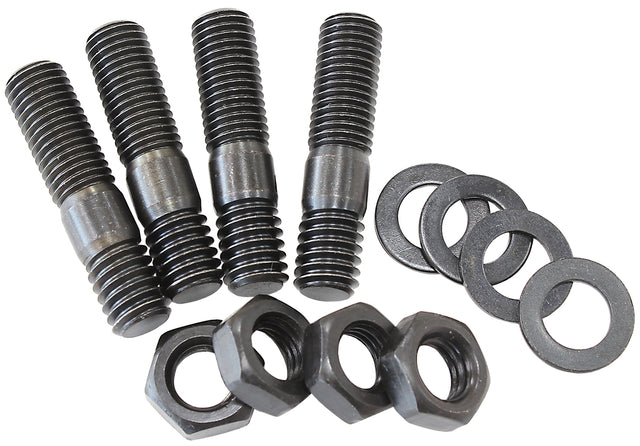 Carburettor Stud Kit Standard 1-3/8" 35mm OAL Hex Black AF55-1008BLK - Aeroflow