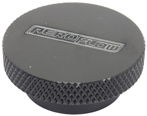 Air Cleaner Nut 1/4" Black Low Profile Tall Step 1/4" UNC AF55-1009BLK - Aeroflow