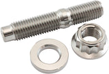 M10 Titanium Stud Locking Nut Kit M10 x 1.25mm Header Bolt AF55-2013 - Aeroflow
