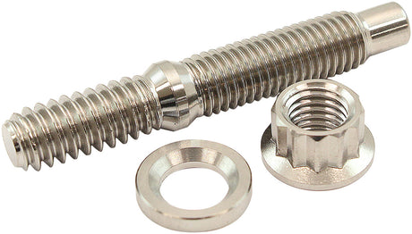 1/4" Titanium Stud Washer Nut Kit 1/4-24 Nut 1/4-20 Bolt Header AF55-3000 - Aeroflow