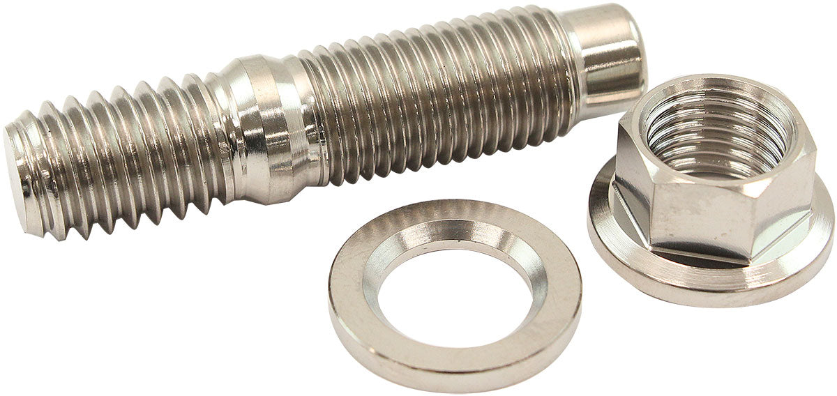 3/8" Titanium Stud Washer Hex Nut Kit 3/3-24 Nut 3/8-16 Boltheader AF55-3007 - Aeroflow
