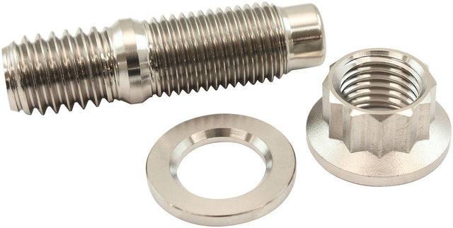 7/16" Titanium Stud Washer Nutkit 7/16-20 Nut 7/16-14 Bolt Header AF55-3010 - Aeroflow