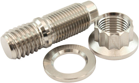 1/2" Titanium Stud Washer Nut Kit 1/2-20 Nut 1/2-13 Bolt Header AF55-3011 - Aeroflow