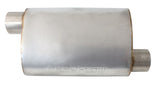 2.5" Offset / Offset Muffler 13.75" Length, 9.45" W, 5.3" H AF5500-250 - Aeroflow
