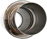 3" Round Muffler Centre Centre 18" Length 6" Dia 5" Tip S/S AF5515-300 - Aeroflow