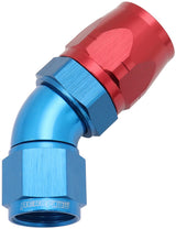 Stepped 45 Deg Hose End -12 Hosto -10AN Expander Hose End Blu AF552-12-10 - Aeroflow