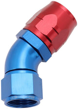 Stepped 45 Deg Hose End -16 Hosto -12AN Expander Hose End Blu AF552-16-12 - Aeroflow