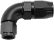 Stepped 90 Deg Hose End -8 Hose To -6AN Expander Hose End Bla AF553-08-06BLK - Aeroflow