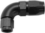 Stepped 90 Deg Hose End -8 Hose To -6AN Expander Hose End Bla AF553-08-06BLK - Aeroflow