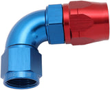 Stepped 90 Deg Hose End -12 Hosto -10AN Expander Hose End Blu AF553-12-10 - Aeroflow
