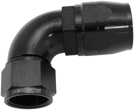 Stepped 90 Deg Female -12 Hose To -16AN Expander Hose End Bla AF553-16-12BLK - Aeroflow