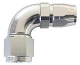 Stepped 90 Deg Female -12 Hose To -16AN Expander Hose End Sil AF553-16-12S - Aeroflow
