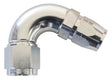 Stepped 120 Deg Hose End -6 Hosto -8AN Reducer Hose End Silve AF554-06-08S - Aeroflow