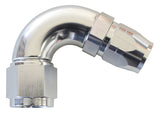 Stepped 120 Deg Hose End -8 Hosto -6AN Expander Hose End Silv AF554-08-06S - Aeroflow