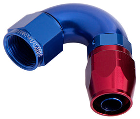 Alloy 120 Deg Hose End -16AN Blue Cutter Style Full Flow AF554-16 - Aeroflow