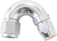 Stepped 150 Deg Hose End -6 Hosto -8AN Reducer Hose End Silve AF555-06-08S - Aeroflow