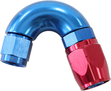 Stepped 150 Deg Hose End -8 Hosto -6AN Expander Hose End Blue AF555-08-06 - Aeroflow