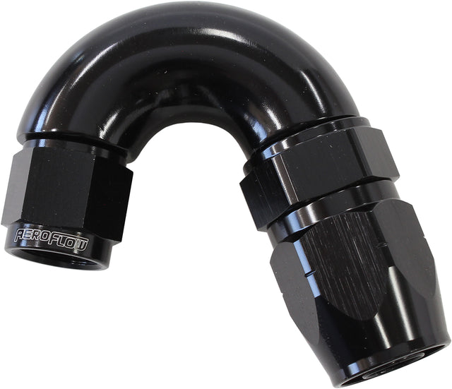 Stepped 150 Deg Hose End -8 Hosto -6AN Expander Hose End Blac AF555-08-06BLK - Aeroflow