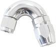 Stepped 150 Deg Hose End -8 Hosto -6AN Expander Hose End Silv AF555-08-06S - Aeroflow