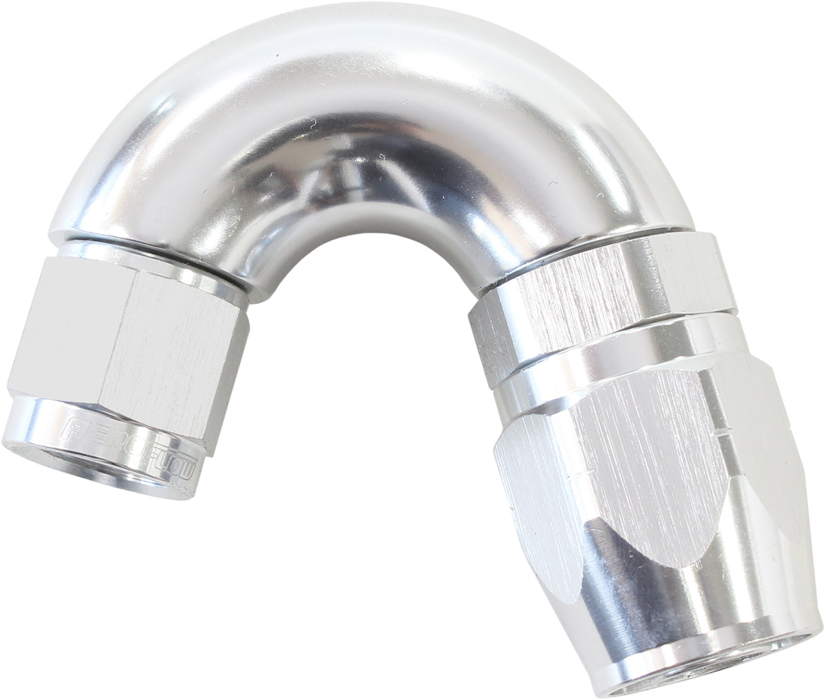 Stepped 150 Deg Hose End -8 Hosto -6AN Expander Hose End Silv AF555-08-06S - Aeroflow