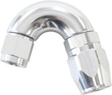 Stepped 150 Deg Hose End -8 Hosto -6AN Expander Hose End Silv AF555-08-06S - Aeroflow