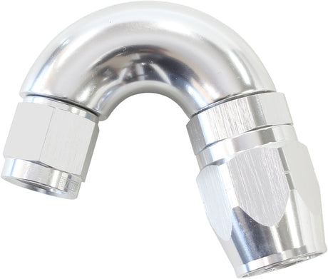 Stepped 150 Deg Hose End -8 Hosto -6AN Expander Hose End Silv AF555-08-06S - Aeroflow