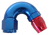 Stepped 150 Deg Hose End 12 Hosto -10AN Expander Hose End Blu AF555-12-10 - Aeroflow