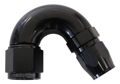 Stepped 150 Deg Hose End 12 Hosto -16AN Reducer Hose End Blac AF555-12-16BLK - Aeroflow