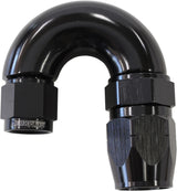 Stepped 180 Deg Hose End -8 Hosto -6AN Reducer Hose End Black AF556-08-06BLK - Aeroflow