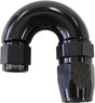 Stepped 180 Deg Hose End -8 Hosto -6AN Reducer Hose End Black AF556-08-06BLK - Aeroflow