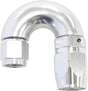 Stepped 180 Deg Hose End -8 Hosto -6AN Reducer Hose End Silve AF556-08-06S - Aeroflow