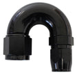 Stepped 180 Deg Hose End 12 Hosto -10AN Reducer Hose End Blac AF556-12-10BLK - Aeroflow