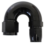 Stepped 180 Deg Hose End 12 Hosto -16AN Reducer Hose End Blac AF556-12-16BLK - Aeroflow