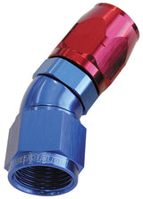 Alloy 30 Deg Hose End -4AN Blue Cutter Style Full Flow AF557-04 - Aeroflow