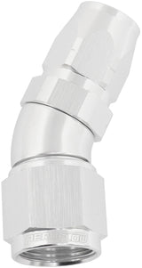 Alloy 30 Deg Hose End -6 Hose To -8AN Reducer Hose End Silve AF557-06-08S - Aeroflow